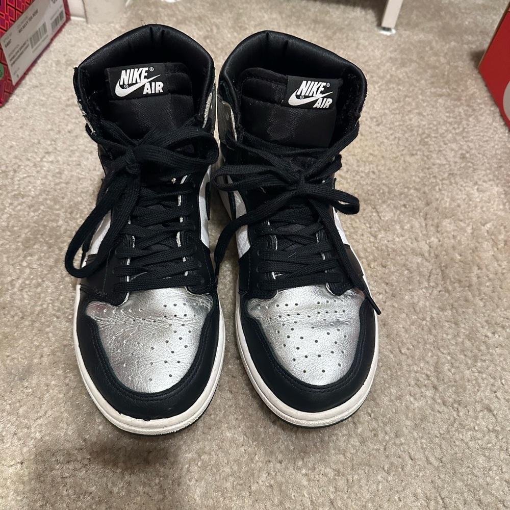 Nike Air Black and Silver Sneakers